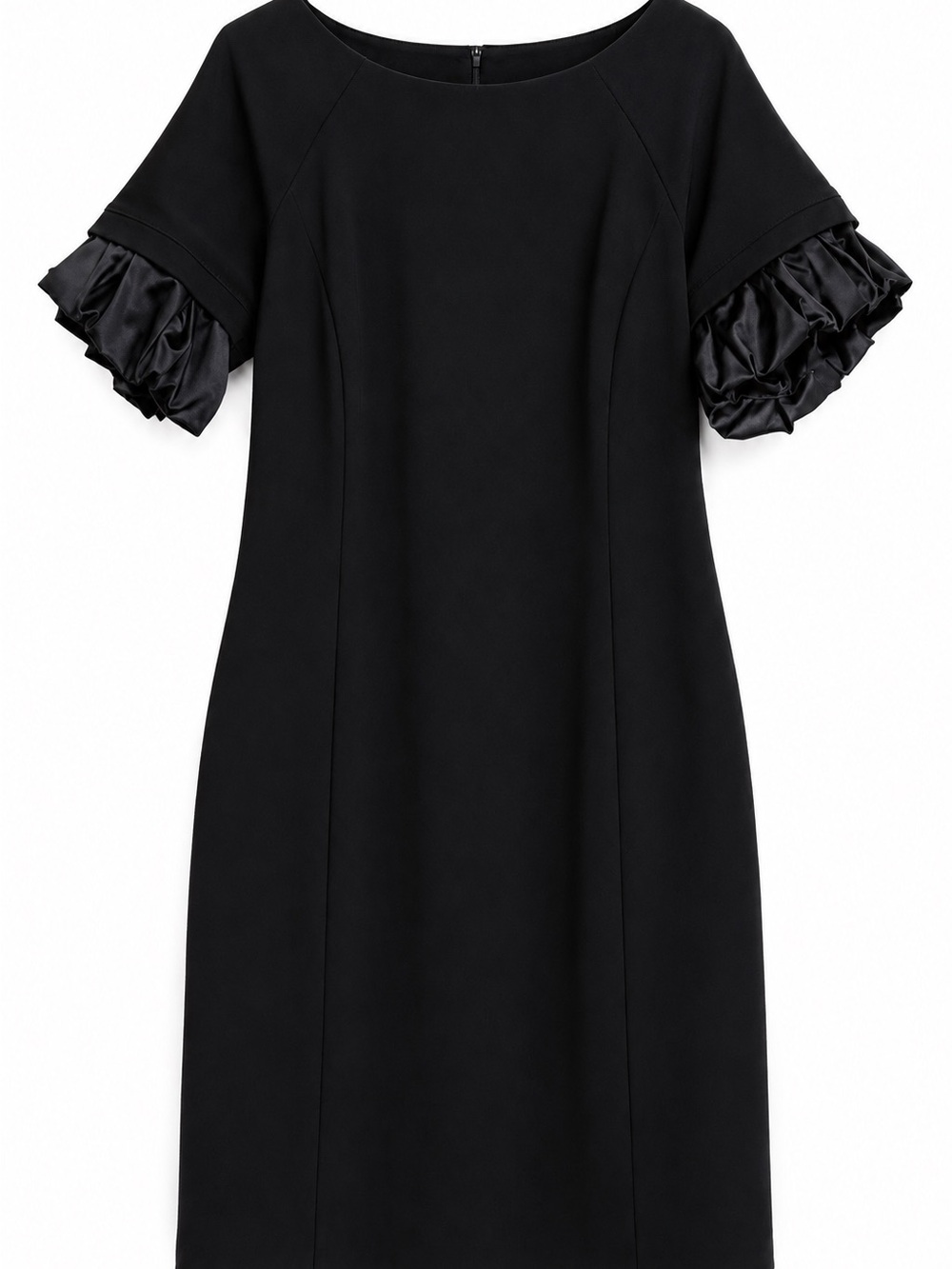 David Meister Black Ruffle Sleeve Dress – Size 12